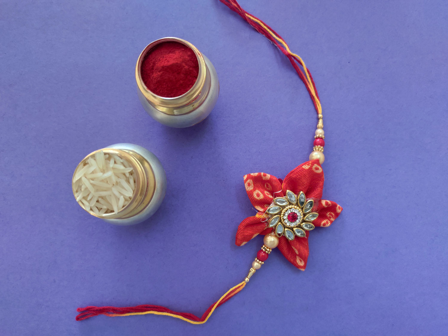 Flower Style Handmade Rakhi - Rakhi Online